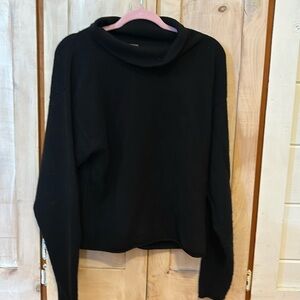 Free people black cashmere sweater size medium.